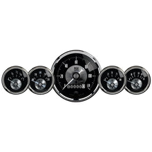 Load image into Gallery viewer, Autometer Prestige Series Black Diamond 3-3/8in Electric Speedometer 2-1/16in Electric Oil Pressure