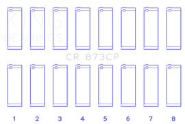King Engine Bearings GENERAL MOTORS 379, 395 16v Rod Bearing Set