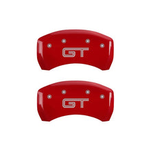 Load image into Gallery viewer, MGP Rear set 2 Caliper Covers Engraved Rear GT Red finish silver ch