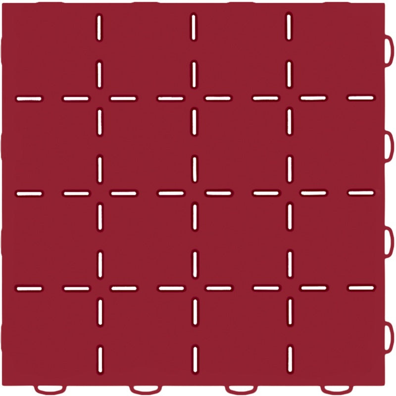 WeatherTech TechFloor - 12in X 12in Tiles - Red/Black **Order in Qtys of 10