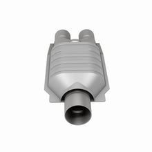 Load image into Gallery viewer, MagnaFlow Universal Catalytic Converter 2inch Inlet/2.5inch Outlet Dual/Single Oval Shape
