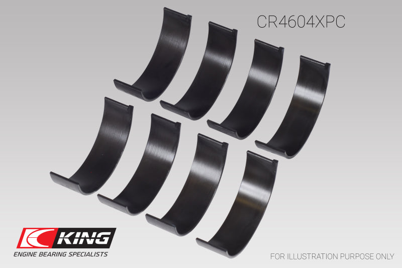 King Engine Bearings Ford 2.3L Duratec Mazda L3-VDT MZR Turbo (Size 0.26) Connecting Rod Bearing Set