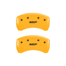 Load image into Gallery viewer, MGP 4 Caliper Covers Engraved Front &amp; Rear MGP Yellow Finish Black Char 2006 Pontiac Solstice