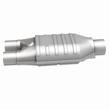 Load image into Gallery viewer, MagnaFlow Universal Catalytic Converter 2inch Inlet/2.5inch Outlet Dual/Single Oval Shape
