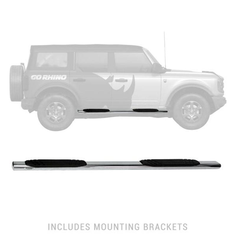 Go Rhino 4in OE Xtreme SideSteps - Stainless Steel - 71in