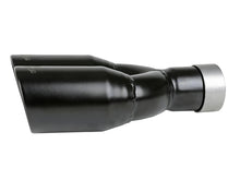 Load image into Gallery viewer, aFe MACH Force-Xp 409 Stainless Steel Clamp-on Exhaust Tip 2.5in Inlet 3.5in Outlet - Black