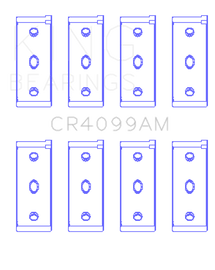 King Engine Bearings Fiat Tempra / 146 (Size 010) Rod Bearing Set