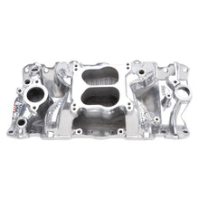 Load image into Gallery viewer, Edelbrock SBC Perf Air Gap Manifold Polished