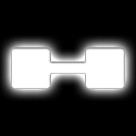 ORACLE Lighting Universal Illuminated LED Letter Badges - Matte Wht Surface Finish - H