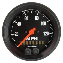 Load image into Gallery viewer, Autometer Z Series 3-3/8in 140 MPH In-Dash Full Sweep GPS Speedometer