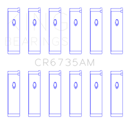 King Engine Bearings Mitsubishi 6G74 3000GT/Dodge Stealth (Size STD) Performance Rod Bearing Set