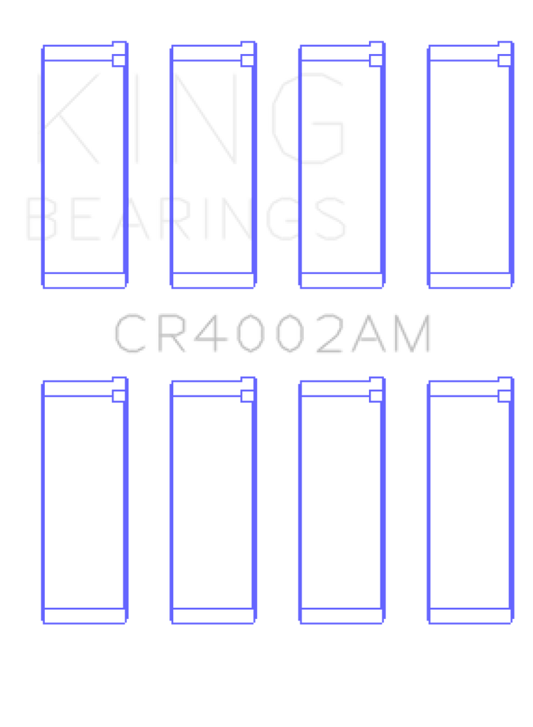 King Ford/Kia/Mazda DOHC 16 Valve/SOHC 16 Valve/SOHC 8 Valve Rod Bearing Set - Size STD