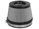 aFe MagnumFLOW Dry S Air Filter 5in. F x 5-3/4in. B x 4-1/2in. T (INV) x 3-1/2in. H