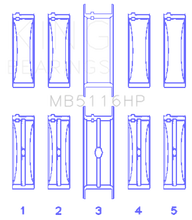 Load image into Gallery viewer, King Engine Bearings Chrysler 426CI/440CI V8 OHV1 Main Bearing Set