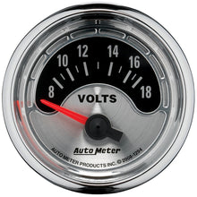 Load image into Gallery viewer, Autometer American Muscle 52mm Short Sweep Electric 18V Voltmeter Gauge