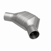Load image into Gallery viewer, MagnaFlow Universal Catalytic Converter 2 inch Angled O/O PC2 Front