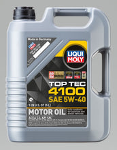 Load image into Gallery viewer, LIQUI MOLY 5L Top Tec 4100 Motor Oil SAE 5W40