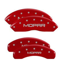 Load image into Gallery viewer, MGP 17-18 Jaguar F-Pace 4 Caliper Covers Engraved Front &amp; Rear MGP Red Finish/Silver Characters