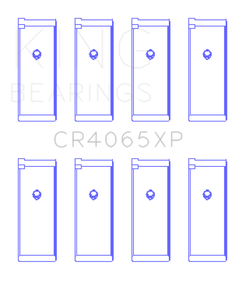 King Engine Bearings Nissan KA-24DE (Size 0.50 Oversized) Performance Rod Bearing Set