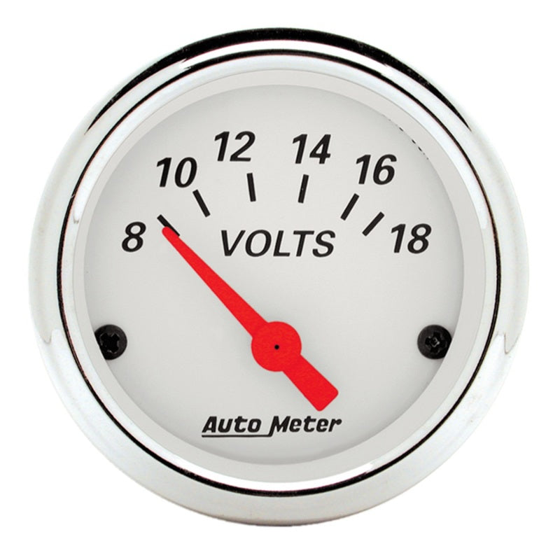 Autometer Arctic White 3-3/8in Electric Speedometer with 2-1/16in Volt/Water/Oil/Fuel