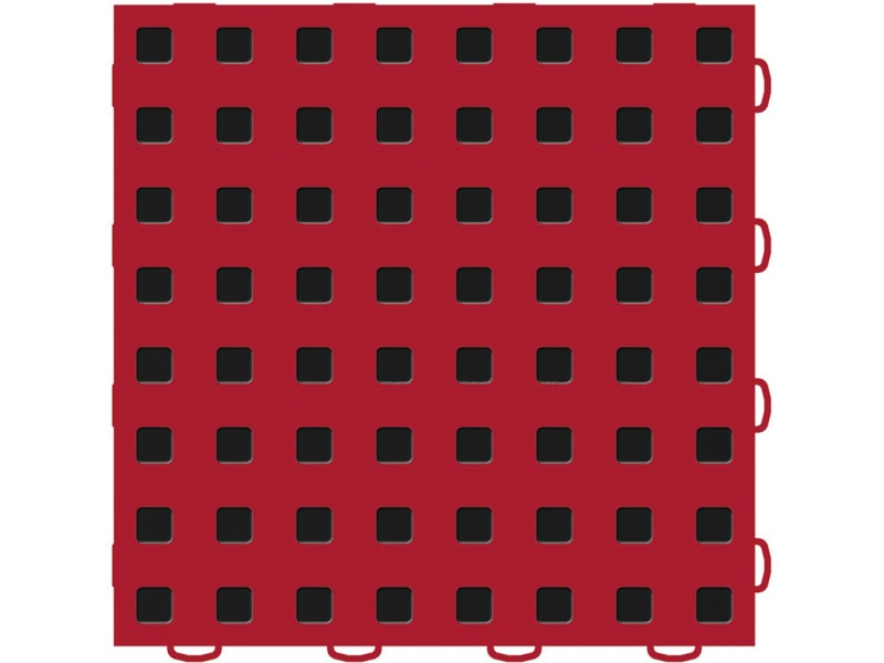 WeatherTech TechFloor - 3in X 12in Tiles(Right Loop) - Red/Black **Order in Qtys of 10