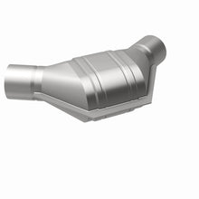Load image into Gallery viewer, MagnaFlow Universal Catalytic Converter 2 inch Angled O/O PC2 Front