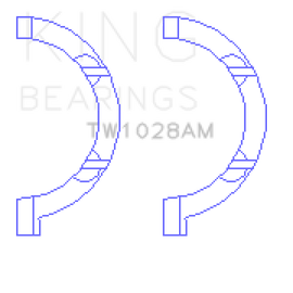 King Engine Bearings Chrysler Pentastar 3.6L ERB V6 Thrust Washer Set