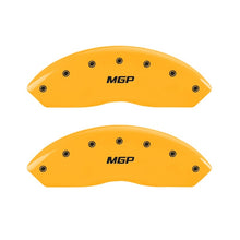 Load image into Gallery viewer, MGP 2 Caliper Covers Engraved Front MGP Yellow Finish Black Characters 2011 Ford Focus
