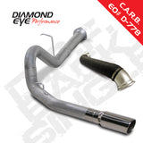 Diamond Eye KIT 4in DPF-BACK Single w/ TDP AL 07.5-10 Chevy/GMC 6.6L Duramax 2500/3500