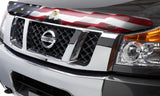 Stampede 2016-2019 Nissan Titan XD Vigilante Premium Hood Protector - Flag