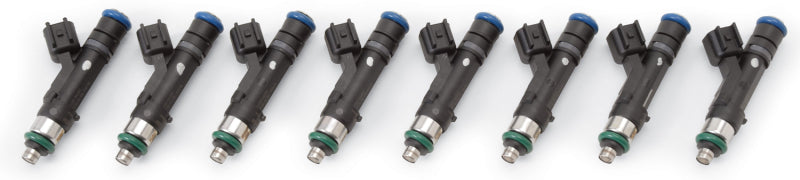 Edelbrock Fuel Injectors 50 Lb/Hr Long 60mm Uscar High Impedance Set of 8