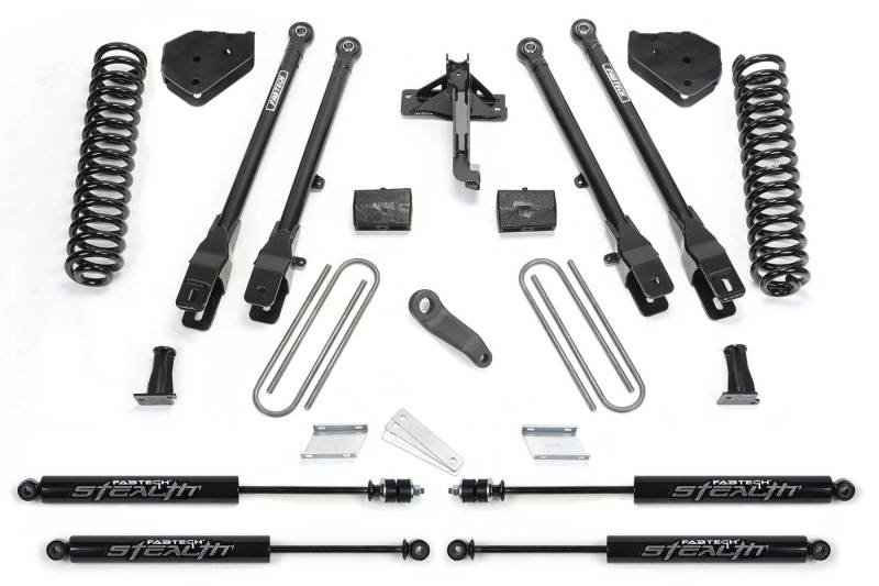 Fabtech 17-21 Ford F250/F350 4WD Diesel 6in 4Link Sys w/Coils & Stealth