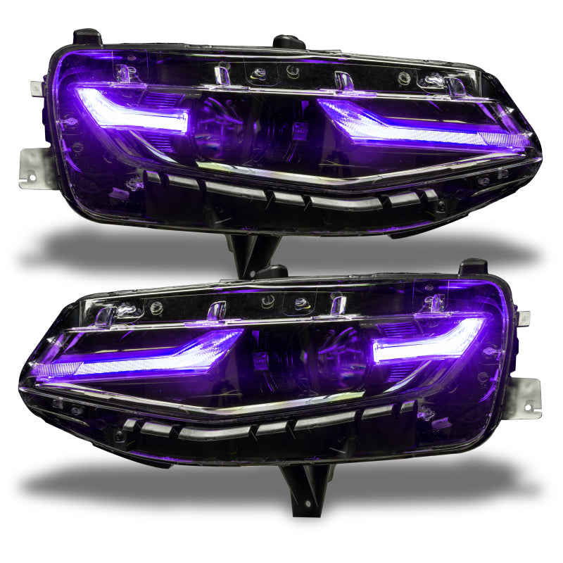 Oracle 19-21 Chevy Camaro LS/LT RGB+A Headlight DRL  Kit - ColorSHIFT w/ RF Controller