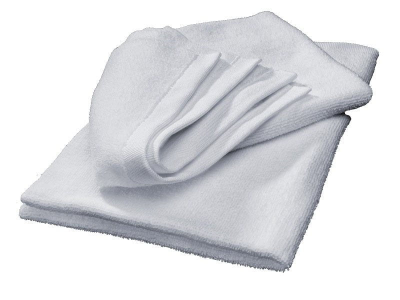 WeatherTech Microfiber Finishing Cloth and Quick Detail - White