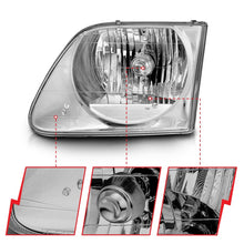 Load image into Gallery viewer, ANZO 1997-2003 Ford F-150 Crystal Headlights Chrome