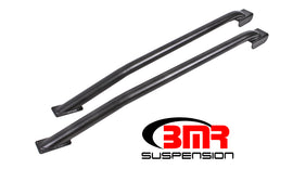 BMR 79-04 Fox Mustang Hardtop Only Weld-On Boxed STD. Subframe Connectors - Black Hammertone