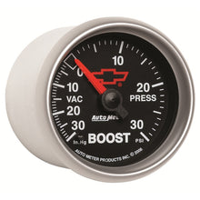 Load image into Gallery viewer, Autometer Sport-Comp II GM 52mm 30 PSI Mechanical Boost Vacuum Gauge