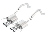 Borla 15 Chevy Corvette C7 ZO6 6.2L w/o AFM NPP S-Type Quad RD RL IC Tips Center Rear Exit Exhaust