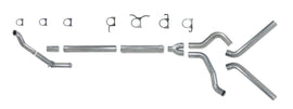 Diamond Eye KIT 4in Turbo Back MFLR RPLCMENT PIPE DUAL ALUM94-97 5 7 3L F250/F350 PWRSTROKE NFS
