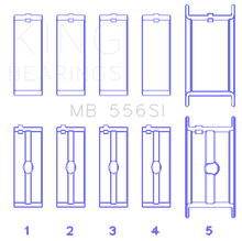 Load image into Gallery viewer, King Engine Bearings Chevrolet 396/400/427/502 (Undersize 0.30in) SI-Series Main Bearing Set