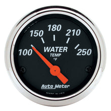 Load image into Gallery viewer, Autometer Designer Black 2 1/16in 250 Deg F Electronic Water Temp Gauge