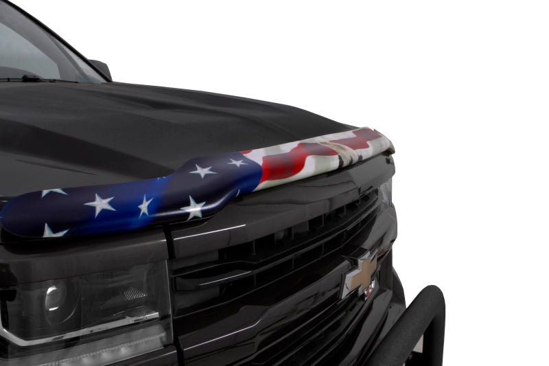 Stampede 2015-2019 Chevy Silverado 2500 HD Vigilante Premium Hood Protector - Flag
