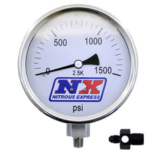 Load image into Gallery viewer, Nitrous Express Nitrous Pressure Gauge 4in-High Accuracy 6AN