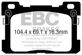EBC 2017+ Genesis G90 5.0L Greenstuff Rear Brake Pads