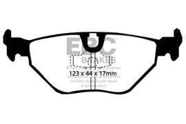 EBC 87-91 BMW M3 2.3 (E30) Redstuff Rear Brake Pads