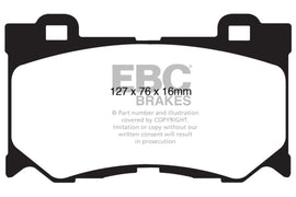 EBC 08-13 Infiniti FX50 5.0 Greenstuff Front Brake Pads