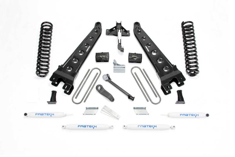 Fabtech 08-16 Ford F250/F350 4WD 4in Rad Arm Sys w/Coils & Perf Shks