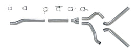 Diamond Eye KIT 4in Catback MFLR RPLCMENT PIPE DUAL SS: 03-07 FORD 6.0L F250/F350