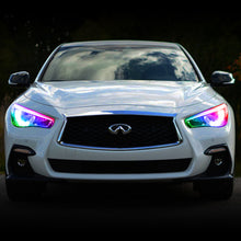 Load image into Gallery viewer, Oracle 14-21 Infiniti Q50 RGB+W Headlight Halo  Kit - ColorSHIFT w/ Simple Controller