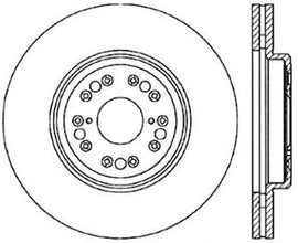 StopTech Sport Slotted (CRYO) 95-00 Lexus LS Front Right Rotor
